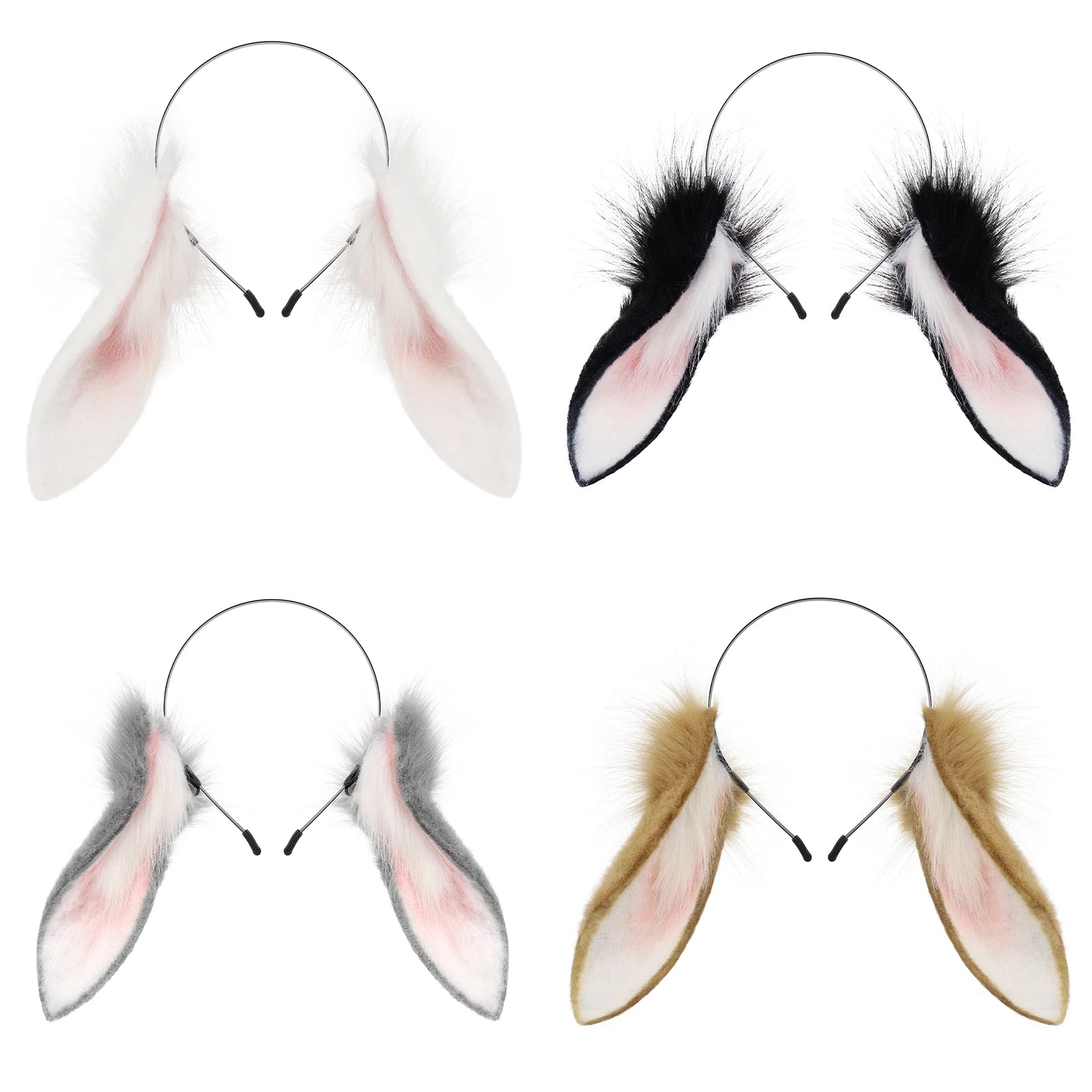 Faux Fur Bunny Ears Headband
