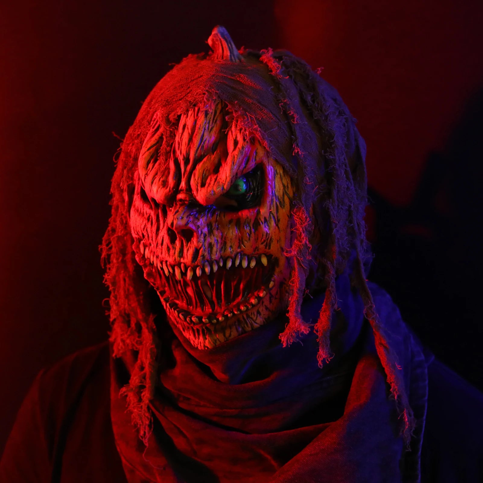 Pumpkin Ghost Latex Mask