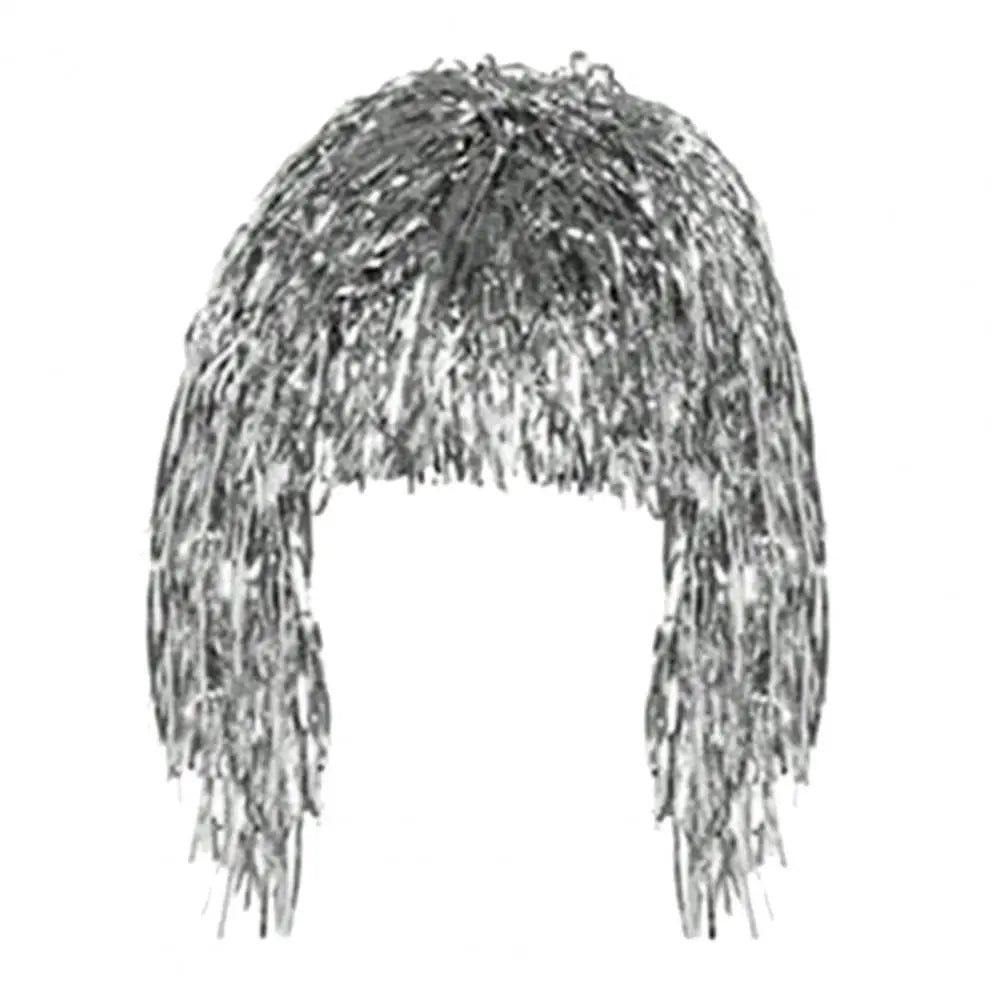 Foil Tinsel Disco Wig