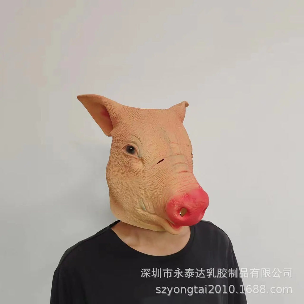 Bald Pig Head Mask
