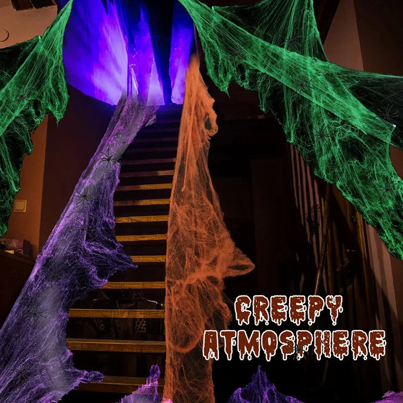 Artificial Spider Web Decoration