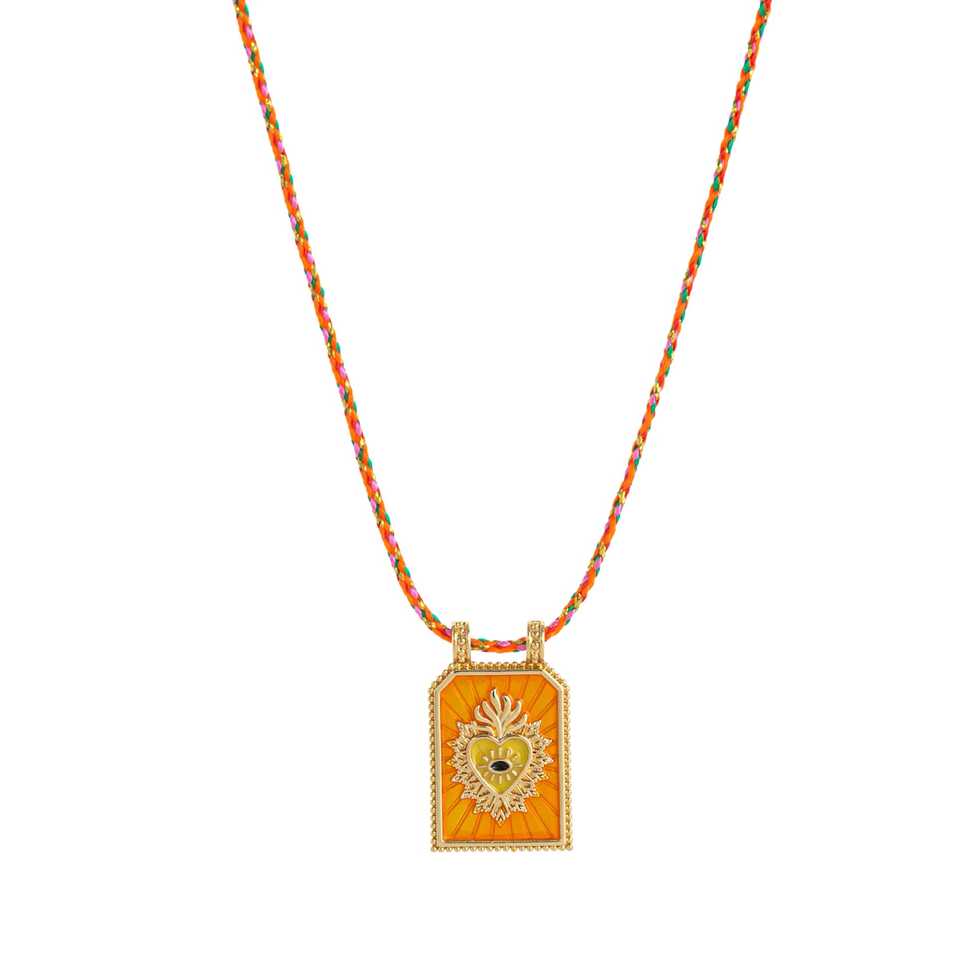 Gold Tarot Card Pendant Necklace