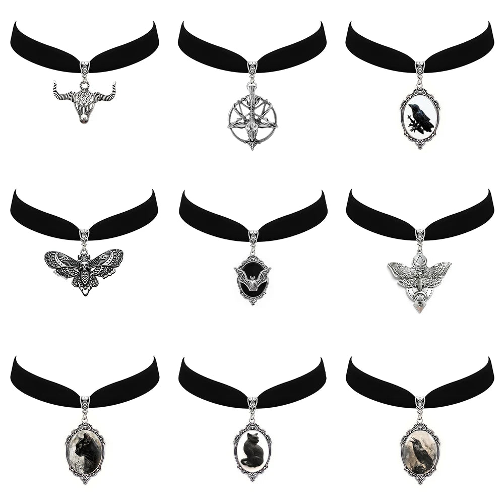 Gothic Bat Choker