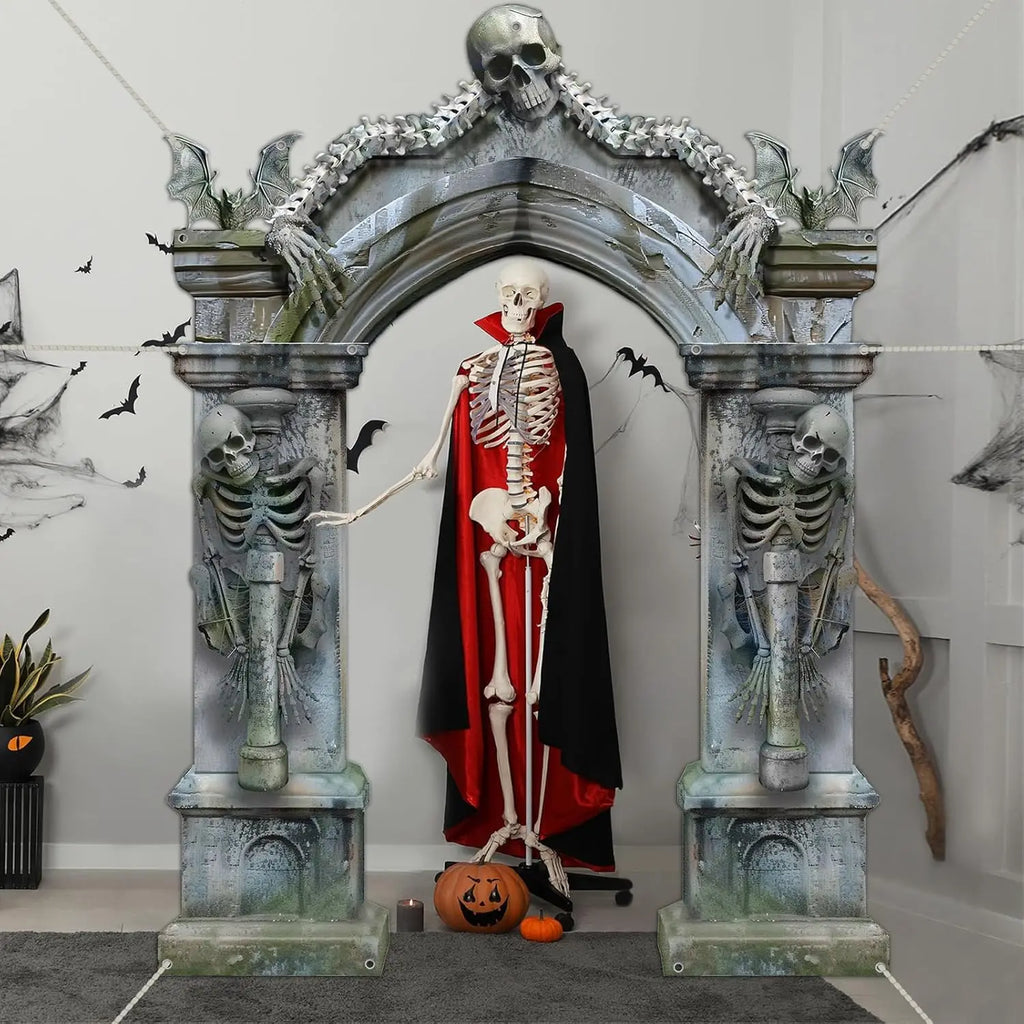 Skeleton Party Door Banner & Photo Booth Props