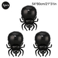 Black Spider Foil Balloons - 3 Pack - 78x82cm/31x32in