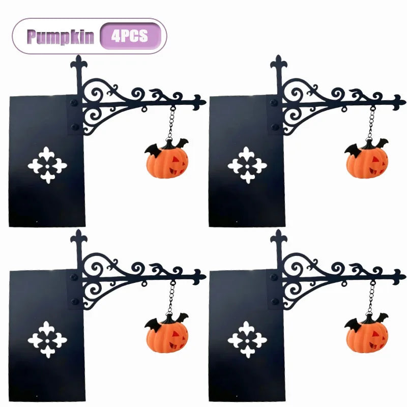 Vintage Gothic Pumpkin Lantern (Bookshelf/Shelf Display)