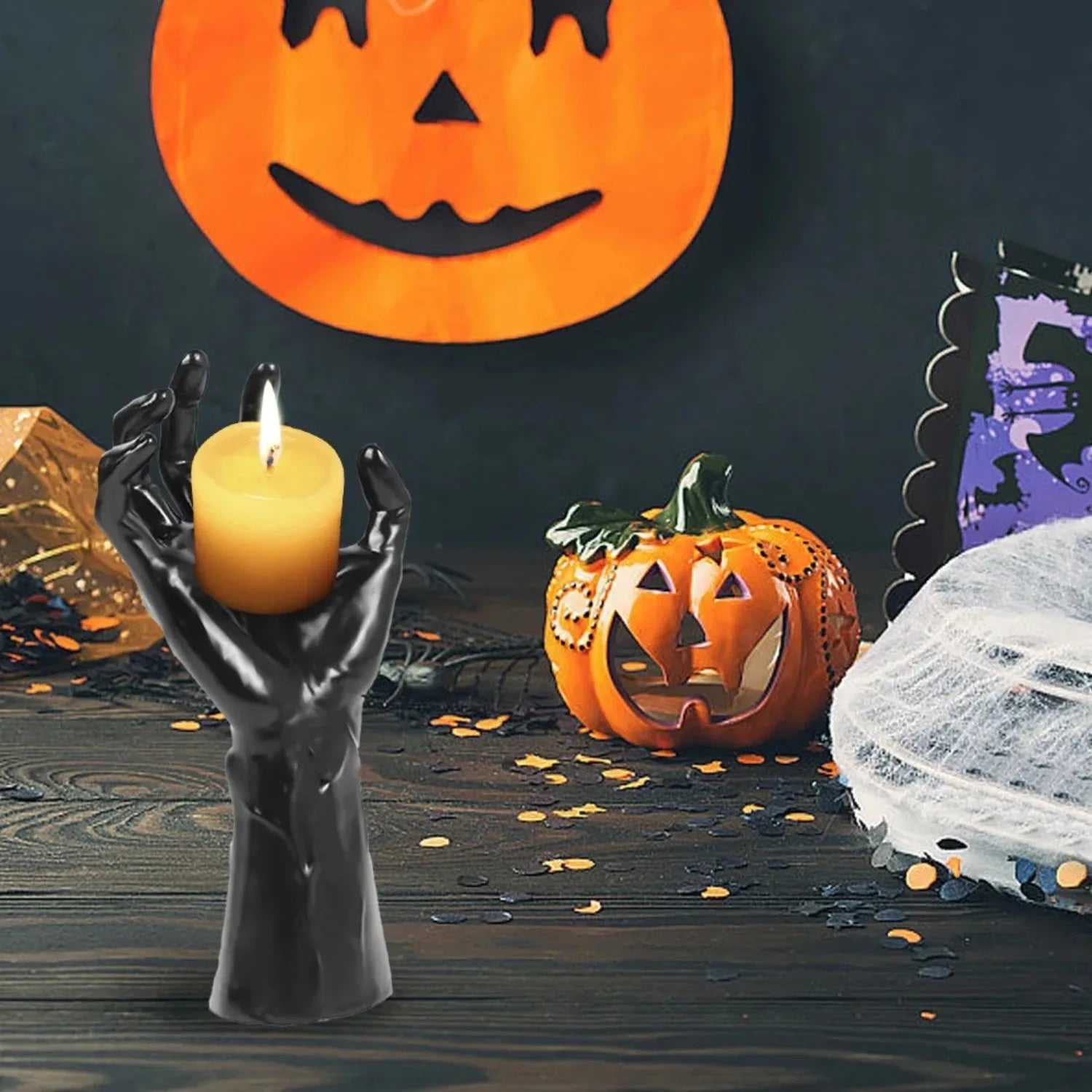 Demon Hand Wall-Mounted Candle Holder