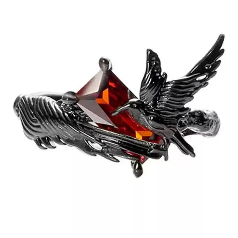 Black Raven Gothic Ring