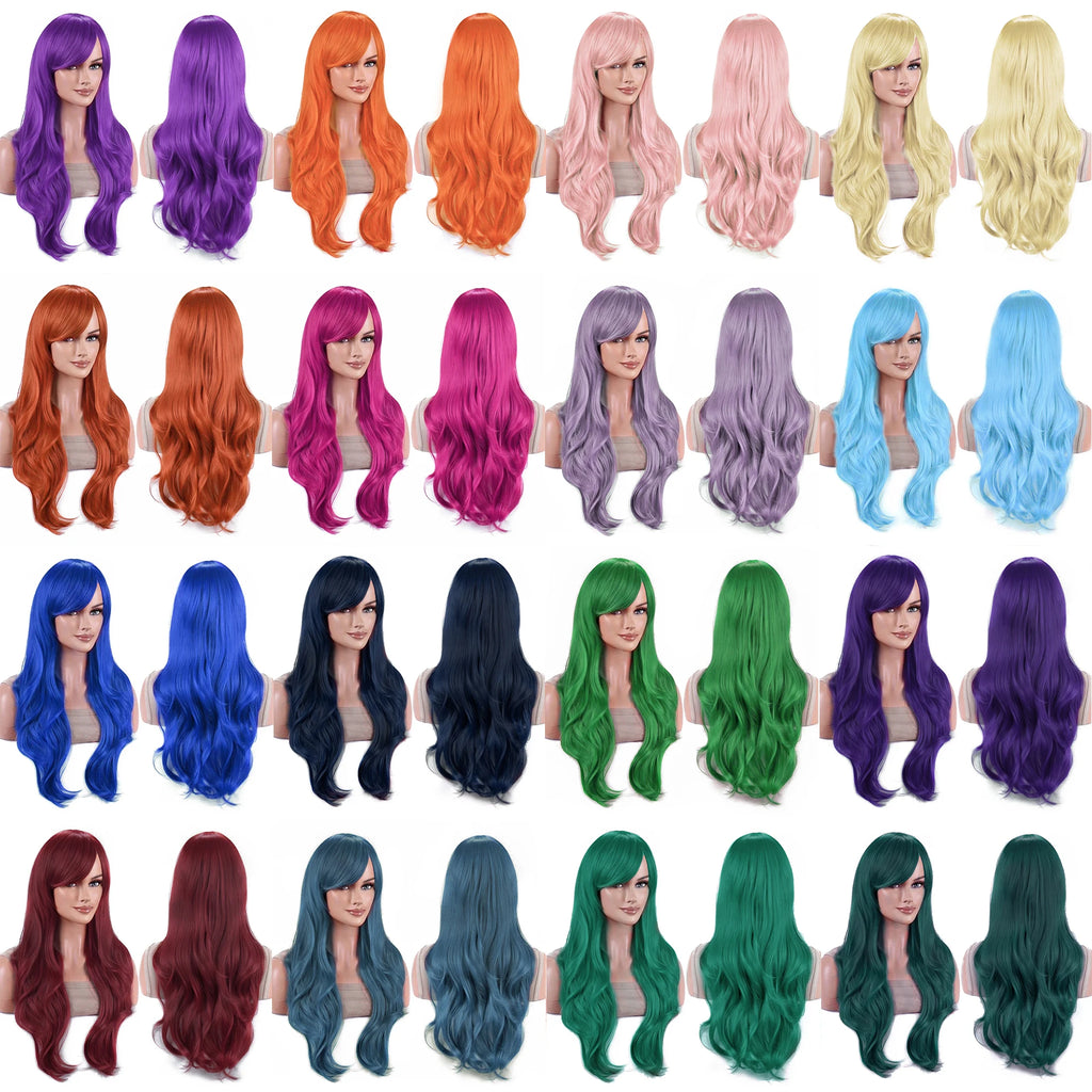 Long Wavy Rainbow Wig