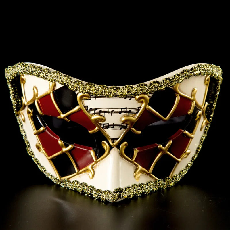 Lace-Edge Venetian Mask