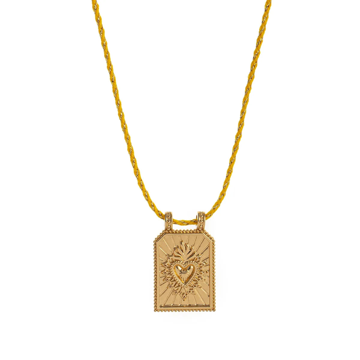 Gold Tarot Card Pendant Necklace