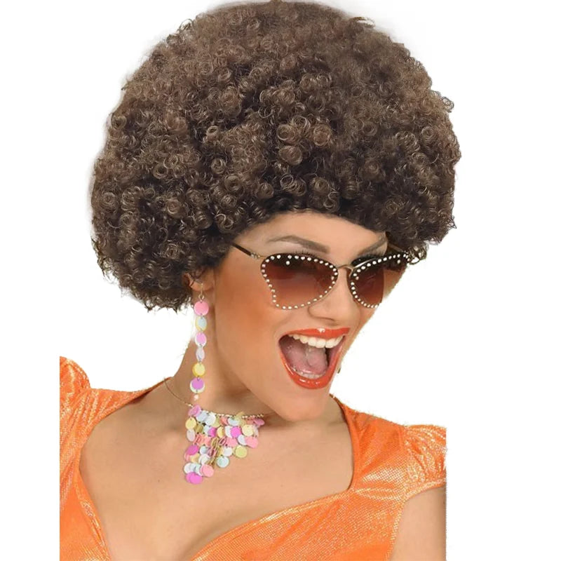 Afro Puff Clown Wig