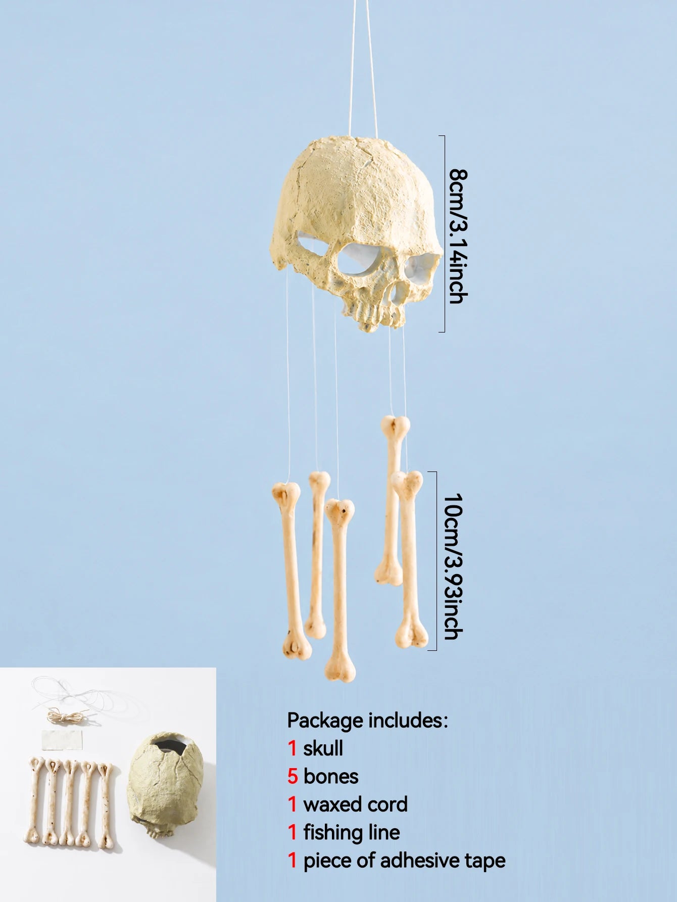 Skull Bone Wind Chime