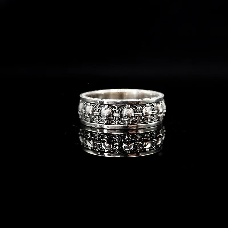 Multi-Skull Gothic Ring