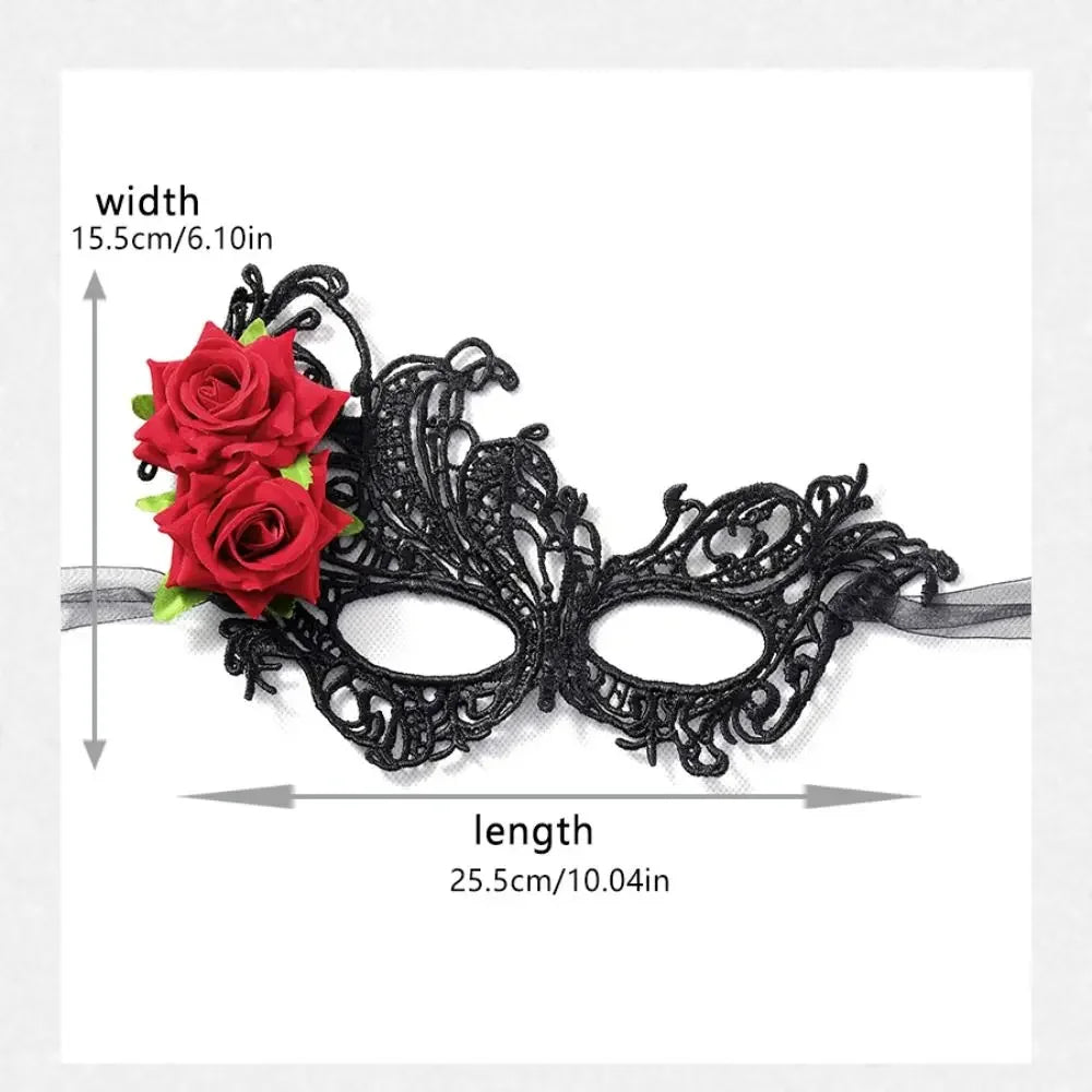 Gold Lace Rose Mask