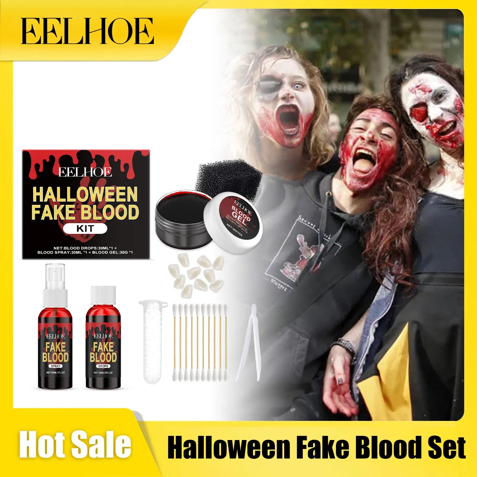 Fake Blood Face Paint Set