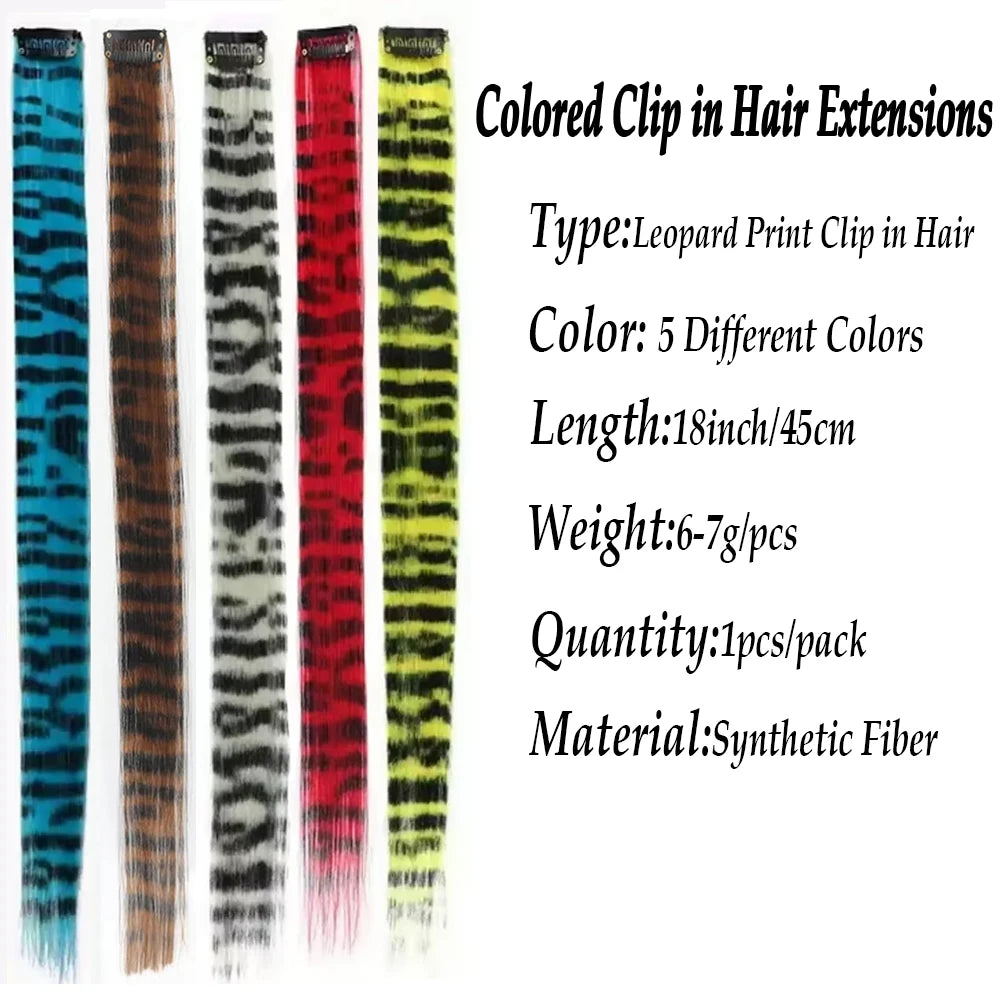 Striped Clip-In Hair Extensions