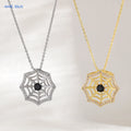 Gold Spider Web Necklace