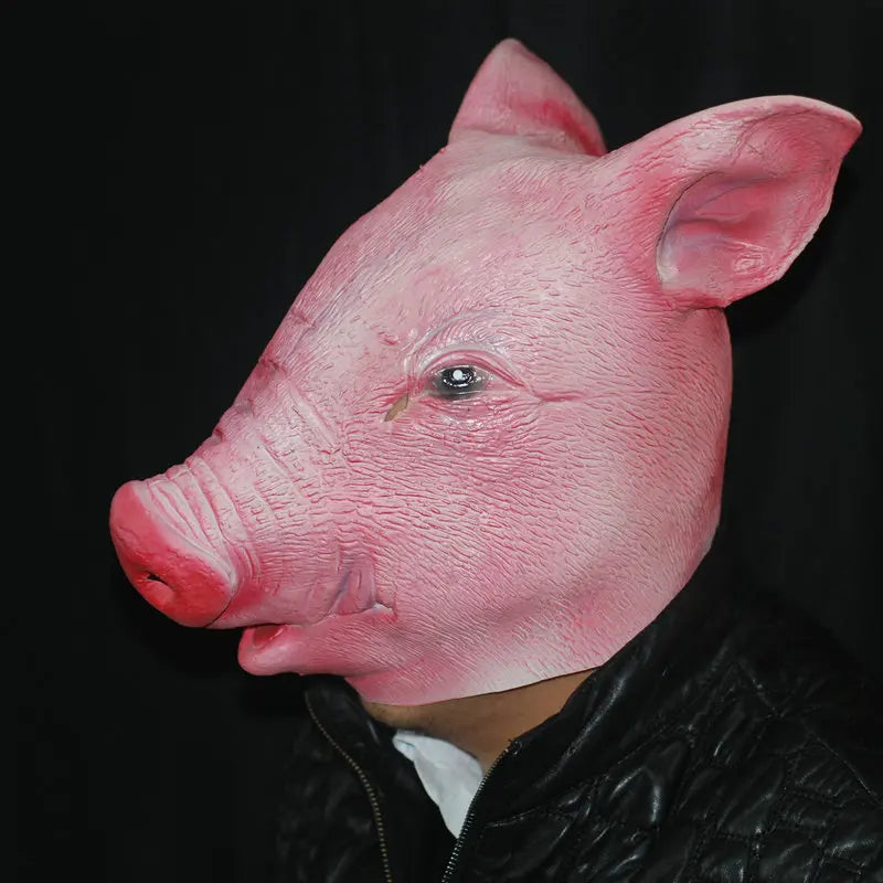 Bald Pig Head Mask