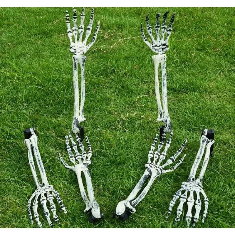 1-6pc Skeleton Hand Yard Stakes