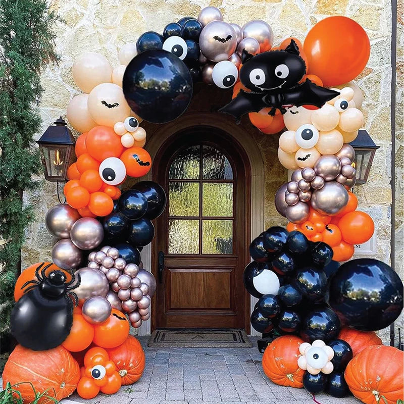 Bat Balloon Garland — Spiders & Pumpkins