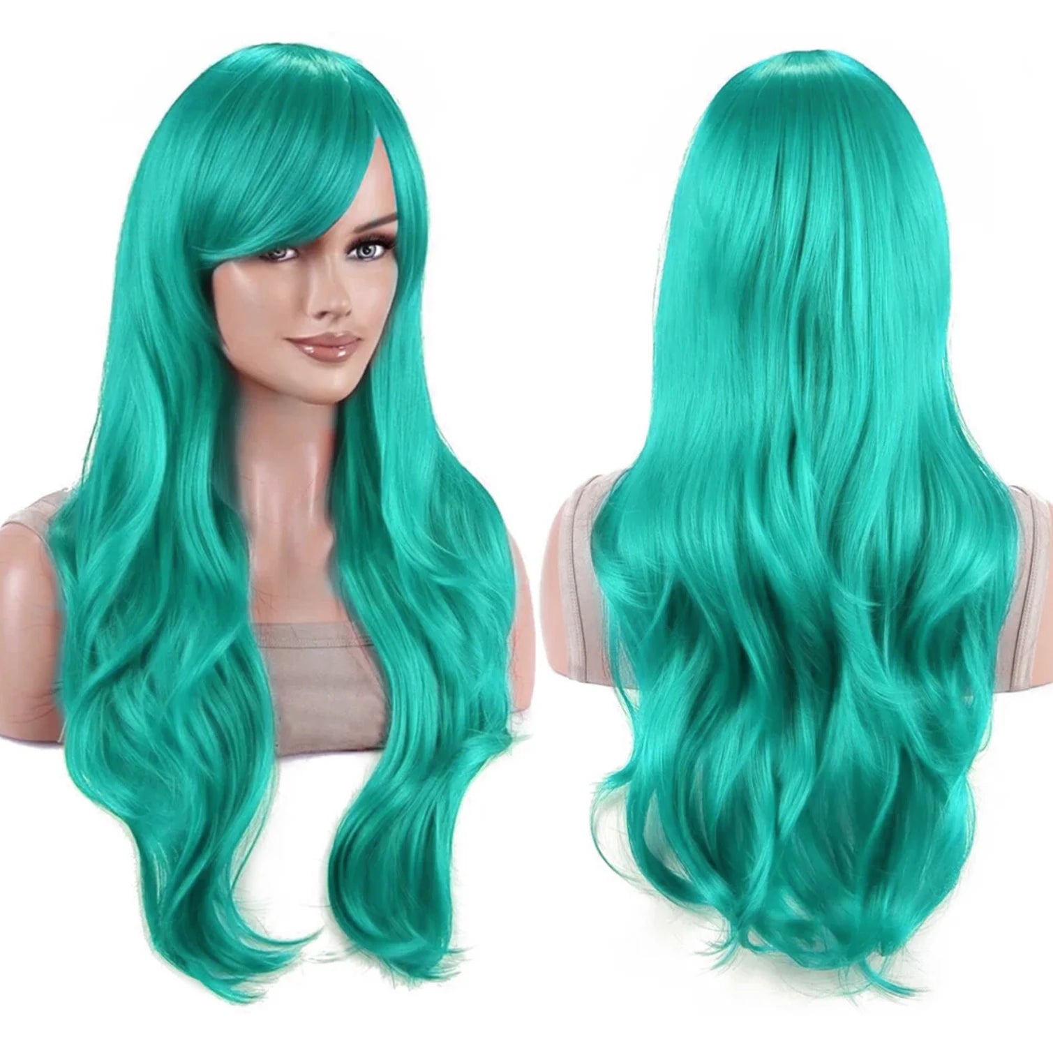 Long Wavy Rainbow Wig