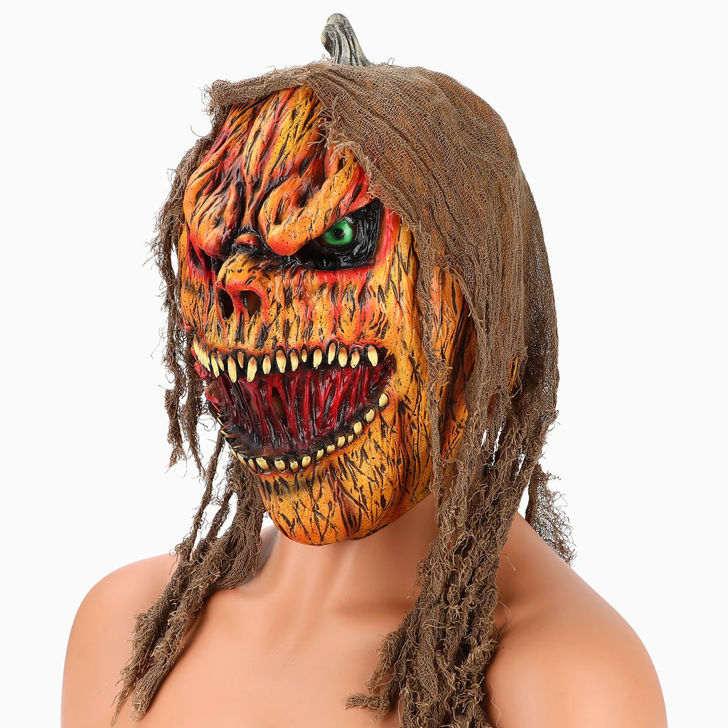 Pumpkin Ghost Latex Mask