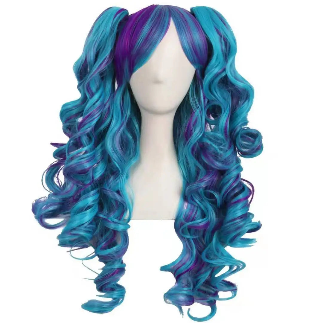 Blue Wavy Lolita Wig