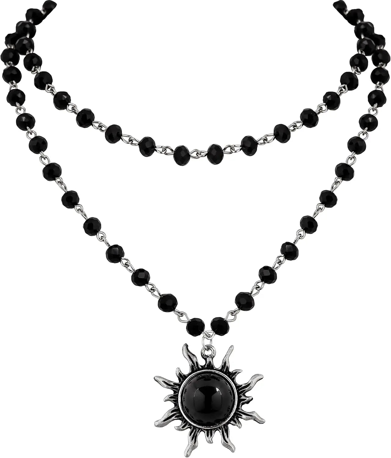 Grunge Sun Bead Choker