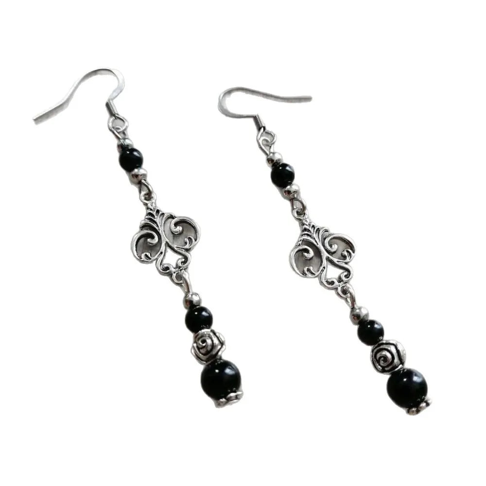 Victorian Black Agate Necklace