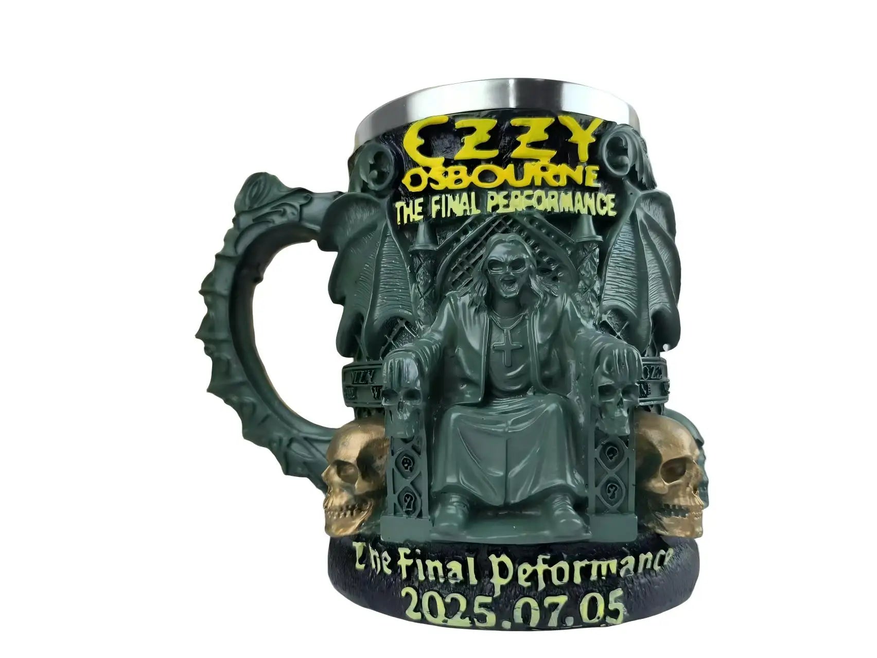 Ozzy Skull Beer Stein Mug