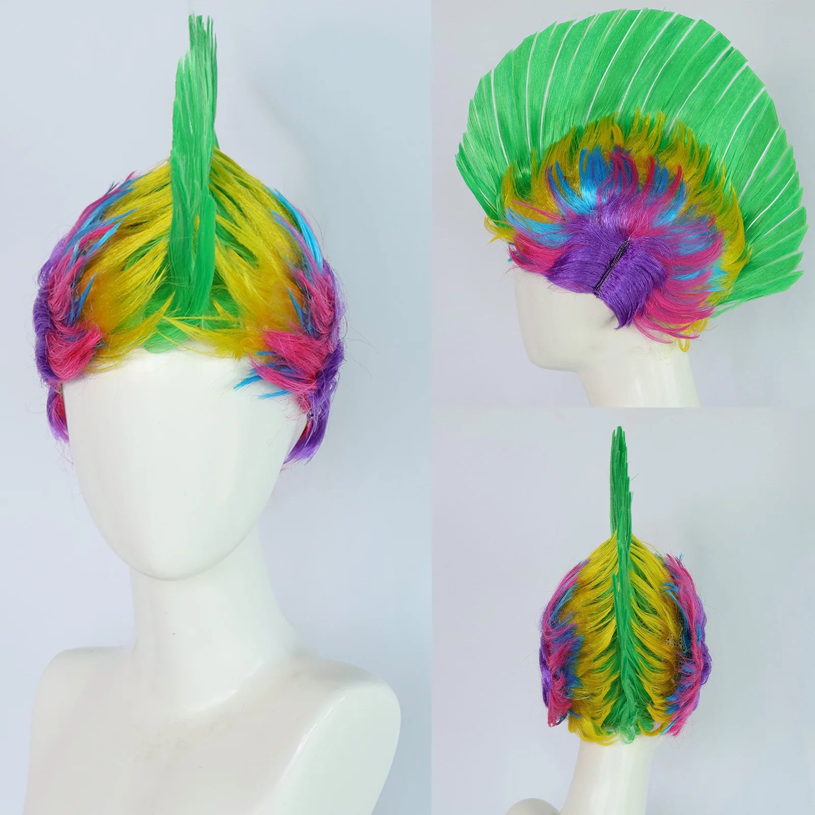 Rainbow Mohawk Wig