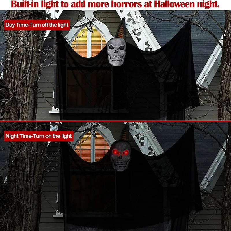Hanging Ghost with Sound & Glowing Mask