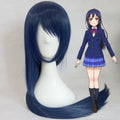 Black-Blue Anime Cosplay Wig