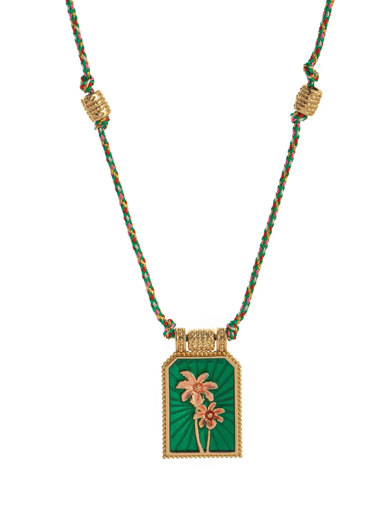 Gold Tarot Card Pendant Necklace