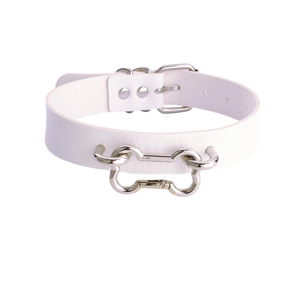 Bone Collar Leather Choker