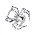 Chrome Skeletal Spider Ring