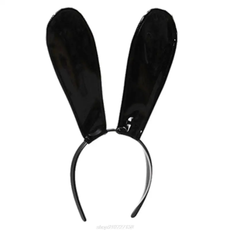 Leather Bunny Ears Headband
