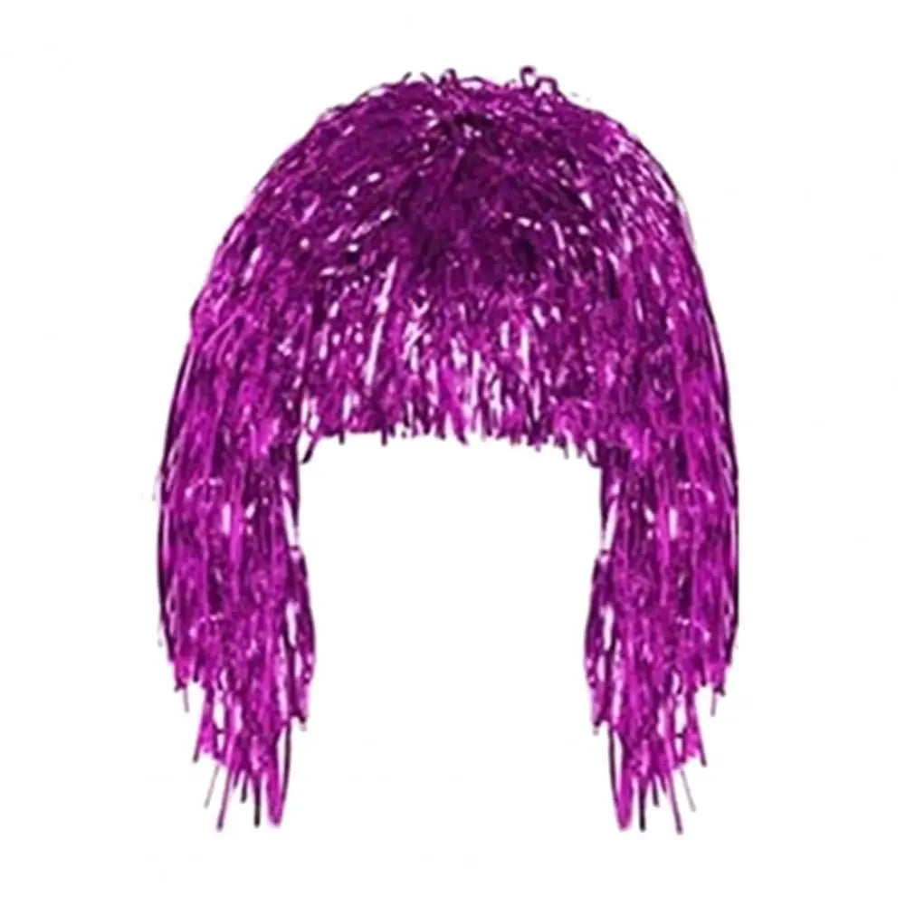 Foil Tinsel Disco Wig