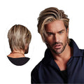 Brown Layered Men's Wig