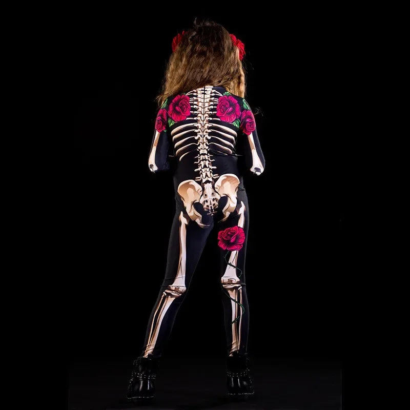 Rose Skeleton Costume Dress
