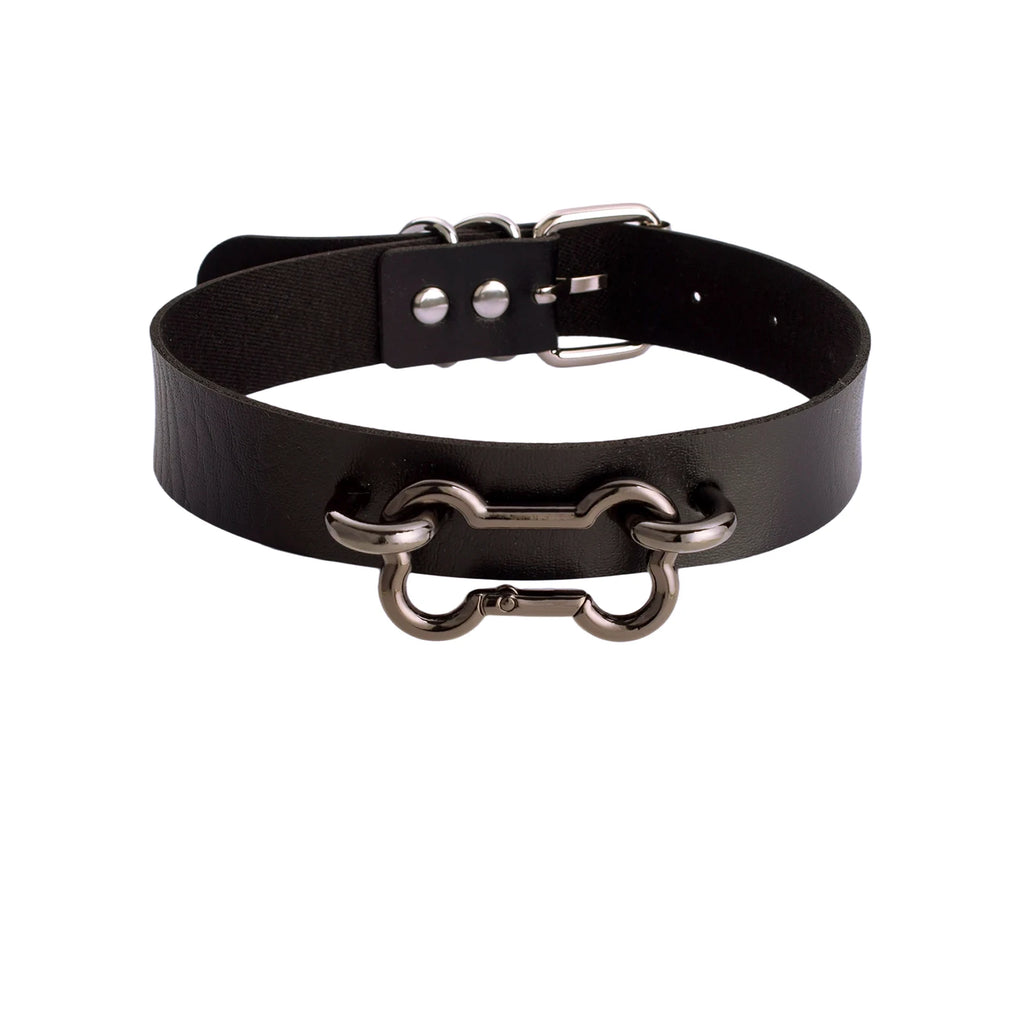 Bone Collar Leather Choker
