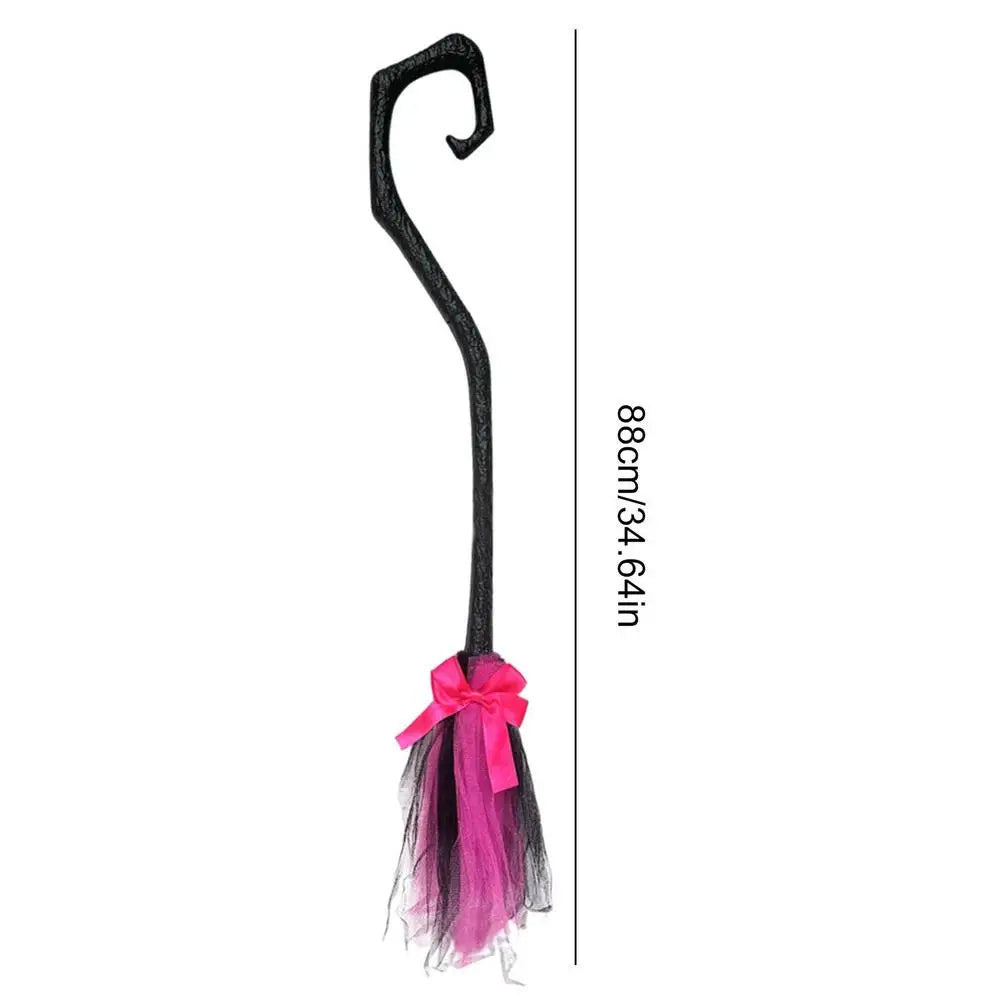 Witch Broom with Ribbon (Portable)