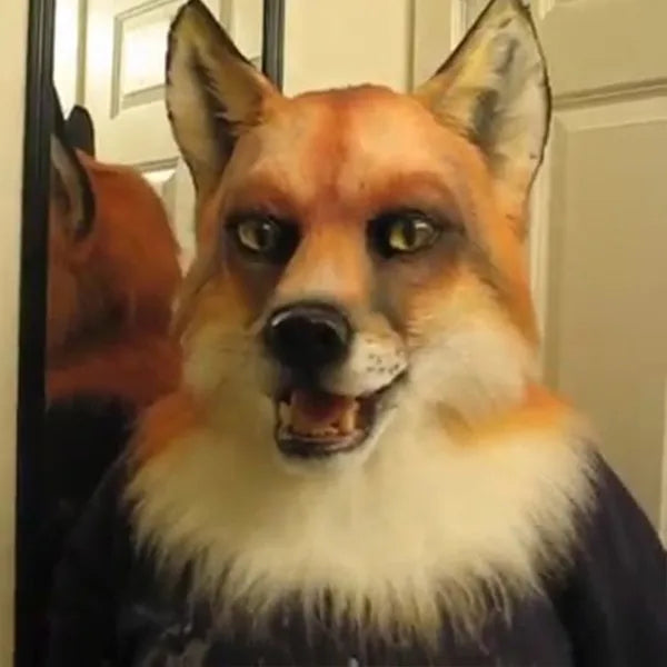 Plush Animal Head Mask