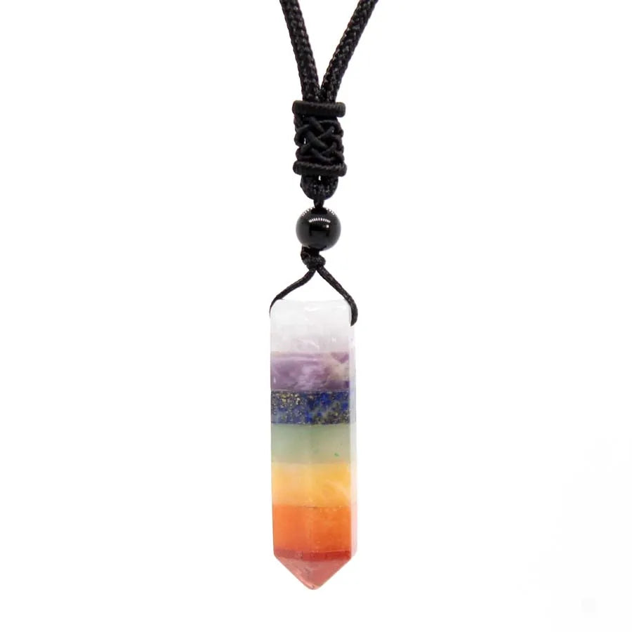 Chakra Moonstone Pendant
