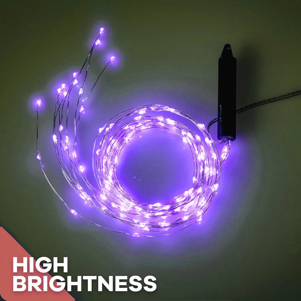 Purple Fairy String Lights, 600 LED