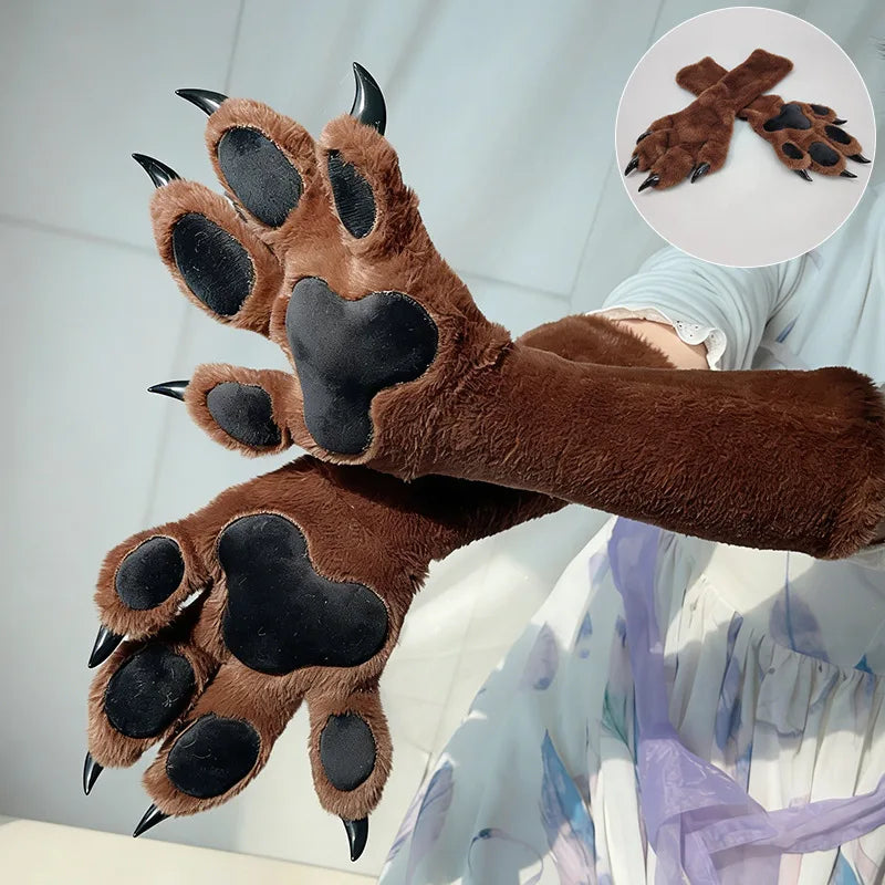 Plush Fursuit Claw Gloves