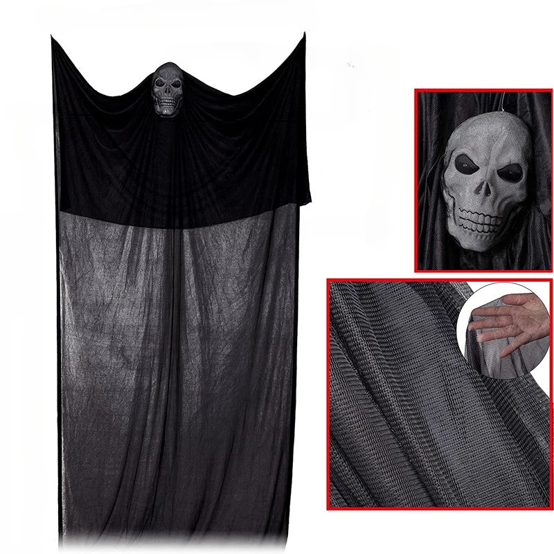 Hanging Ghost with Sound & Glowing Mask