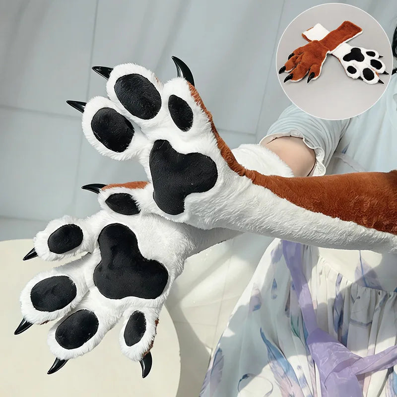 Plush Fursuit Claw Gloves