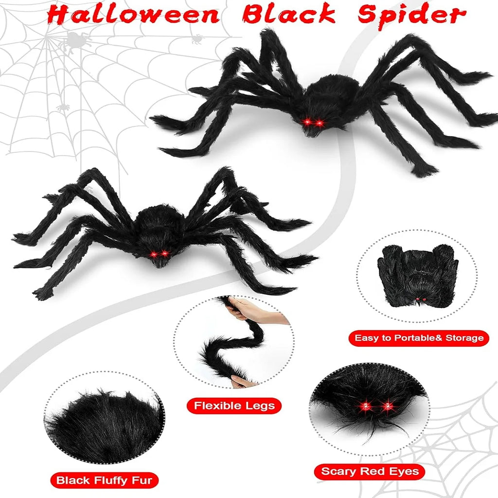 Giant Black Plush Spider